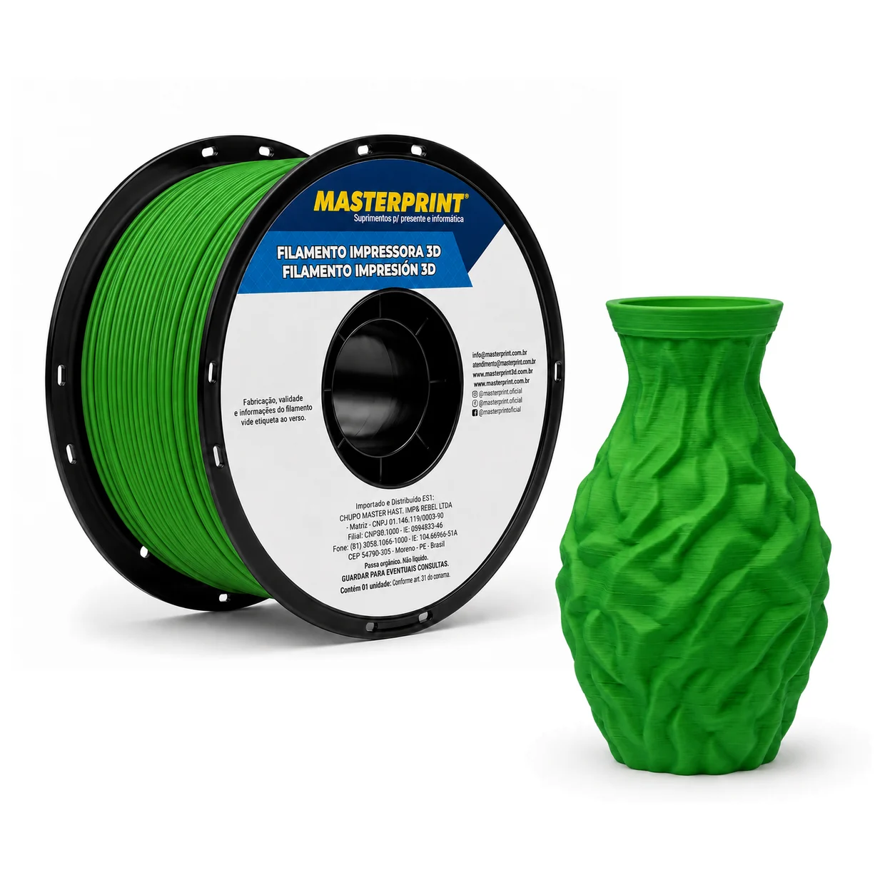 MP-FILAMENTO 3D - PLA VERDE - 1KG (1.75MM)
