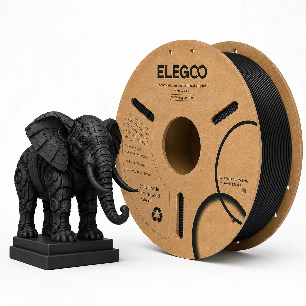 Elegoo PLA Black Preto