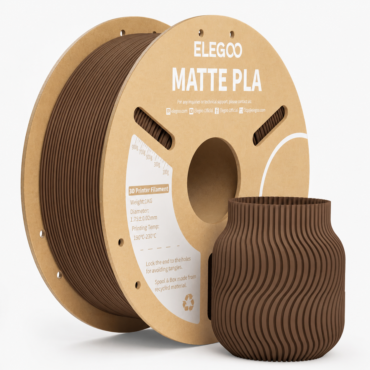 Elegoo PLA Matte - Earth Brown
