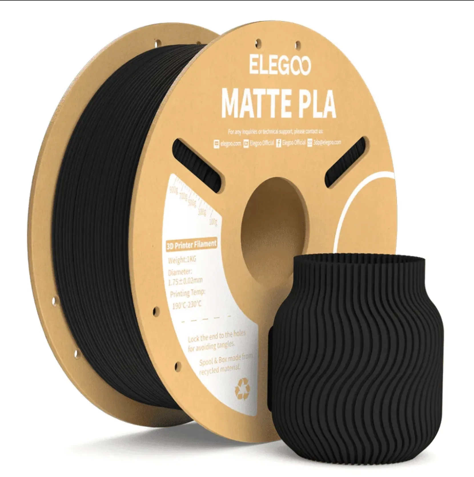 Elegoo PLA Matte - Black
