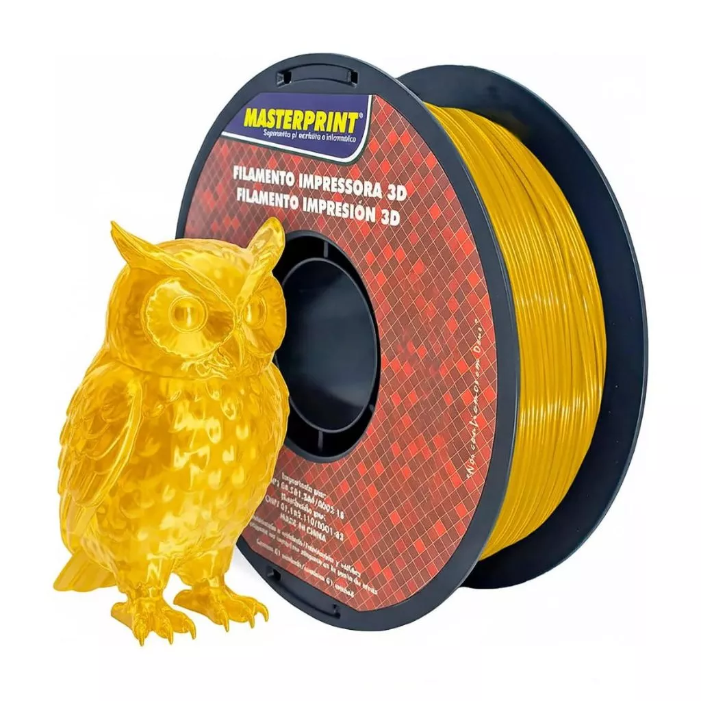MP-FILAMENTO 3D - PETG TRANSLUCIDO AMARELO 1KG (1.75MM)