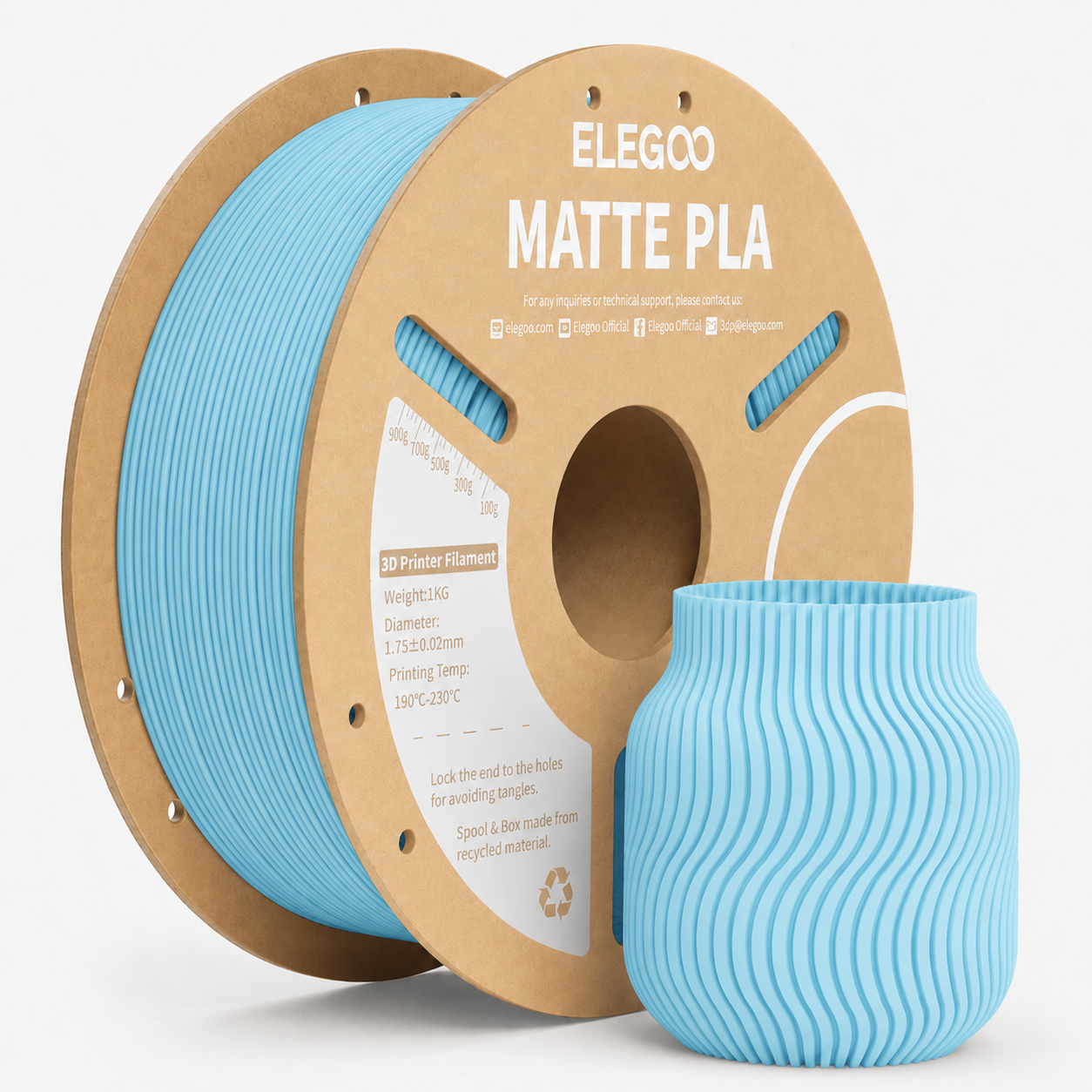 Elegoo PLA Matte - Ice Blue